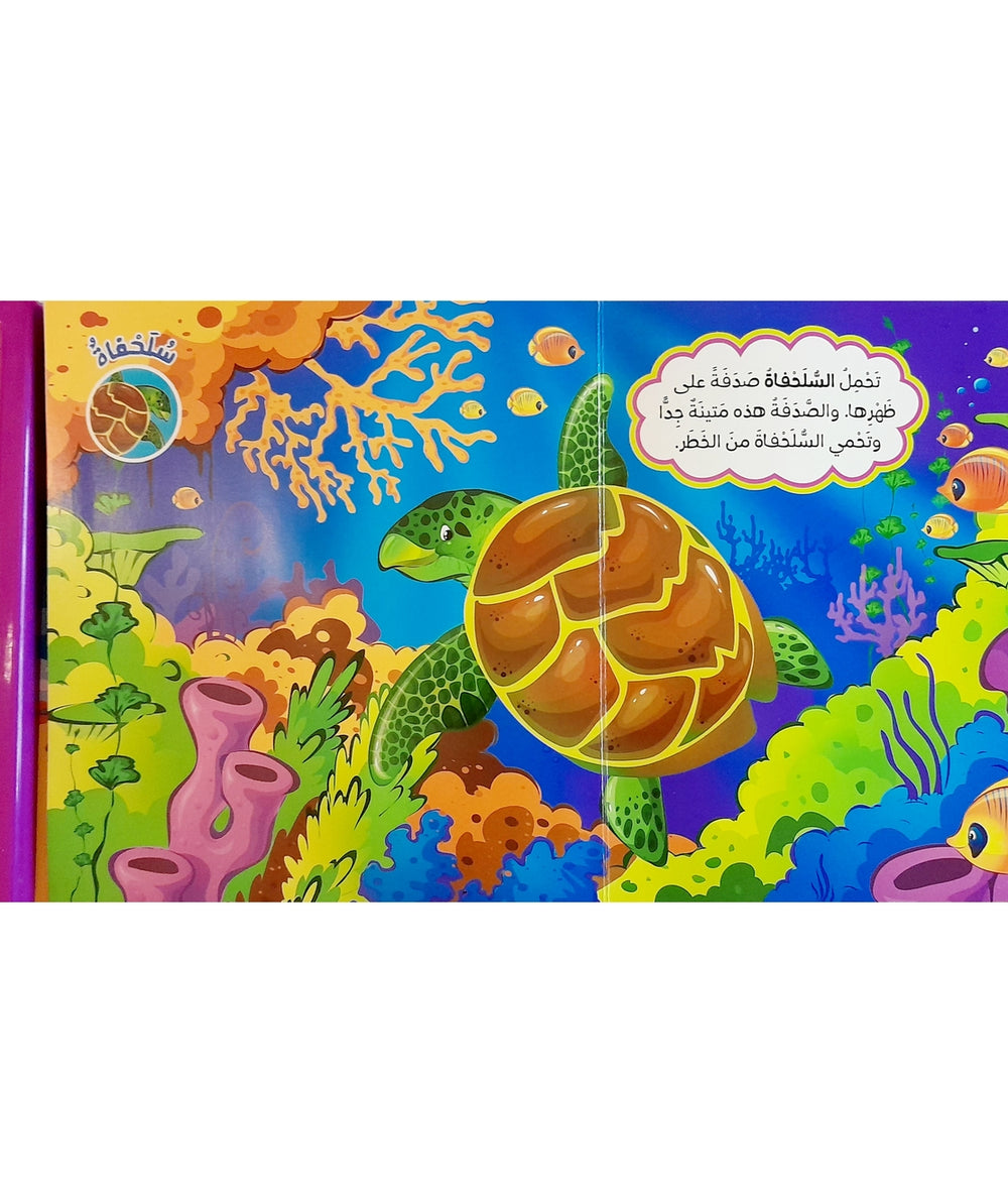 Discover dolphins playing in waves, octopuses extending their tentacles, and crabs scurrying along shorelines.